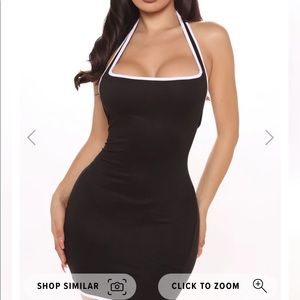 FashionNova Don’t Wait On Me Halter Mini Dress
